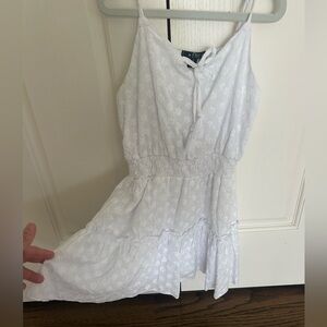Flowers By Zoe white summer dress— girls size Small
